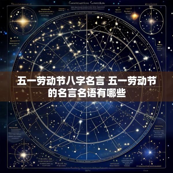 五一劳动节八字名言 五一劳动节的名言名语有哪些