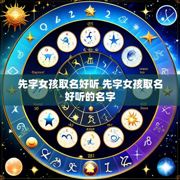 先字女孩取名好听 先字女孩取名好听的名字