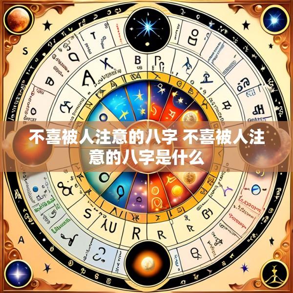 不喜被人注意的八字 不喜被人注意的八字是什么