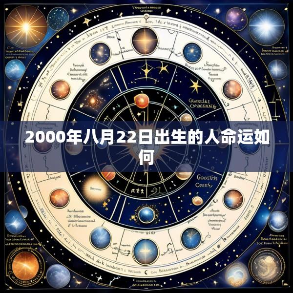 2000年八月22日出生的人命运如何