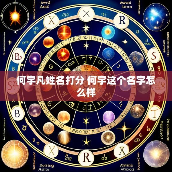 何宇凡姓名打分 何宇这个名字怎么样
