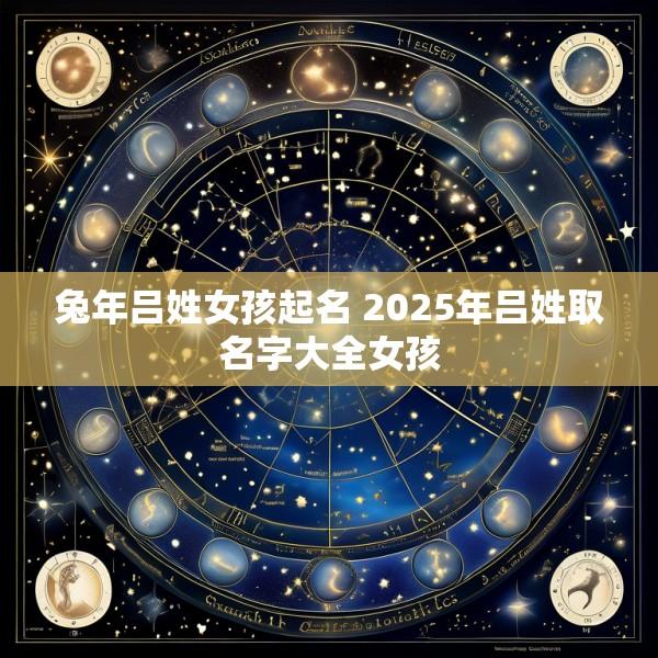 兔年吕姓女孩起名 2025年吕姓取名字大全女孩