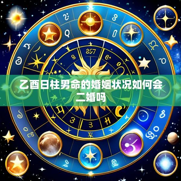 乙酉日柱男命的婚姻状况如何会二婚吗