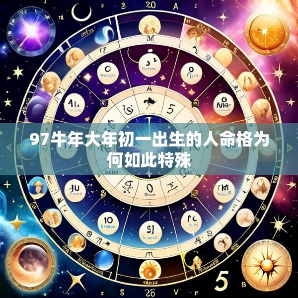 97牛年大年初一出生的人命格为何如此特殊