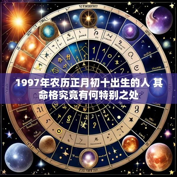 1997年农历正月初十出生的人 其命格究竟有何特别之处