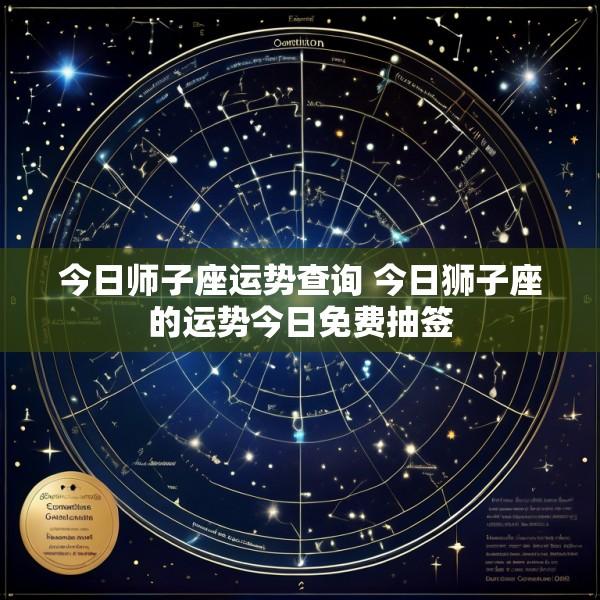 今日师子座运势查询 今日狮子座的运势今日免费抽签