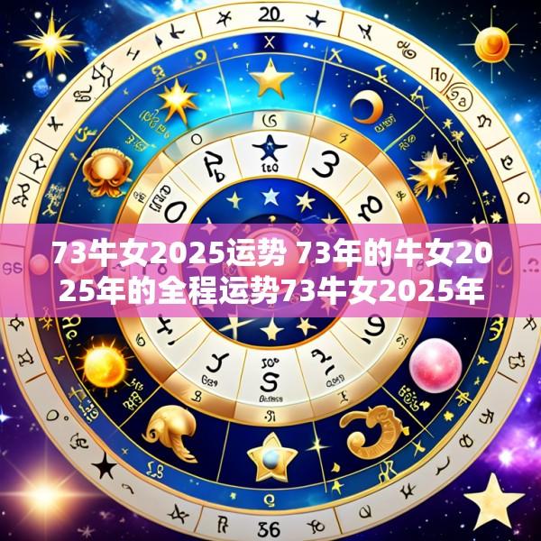73牛女2025运势 73年的牛女2025年的全程运势73牛女2025年运势