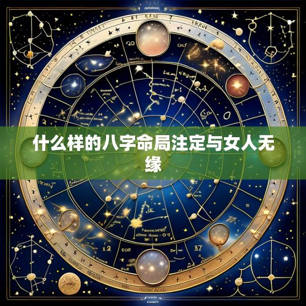 什么样的八字命局注定与女人无缘