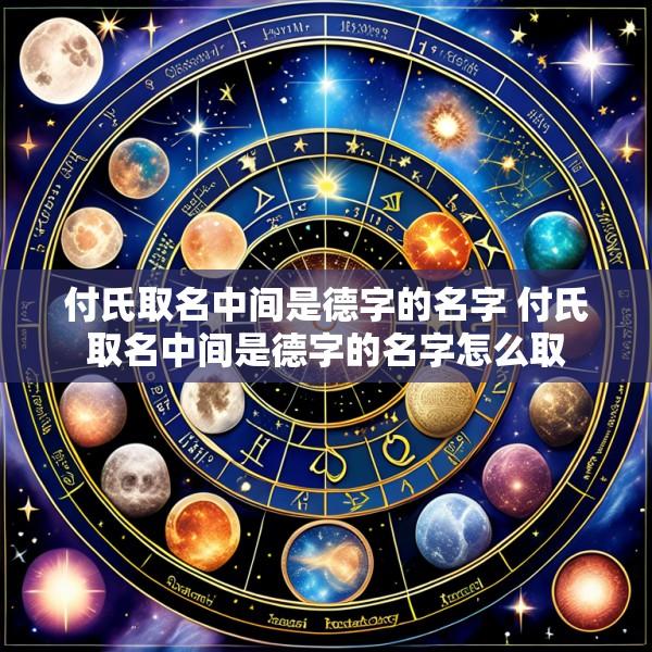 付氏取名中间是德字的名字 付氏取名中间是德字的名字怎么取