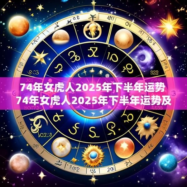 74年女虎人2025年下半年运势 74年女虎人2025年下半年运势及运程