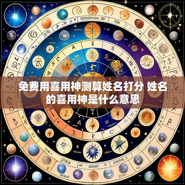 免费用喜用神测算姓名打分 姓名的喜用神是什么意思