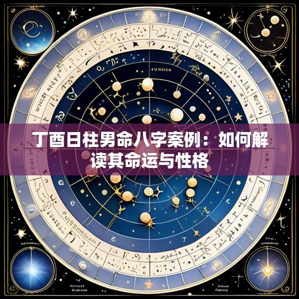 丁酉日柱男命八字案例：如何解读其命运与性格
