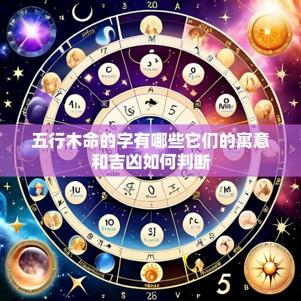 五行木命的字有哪些它们的寓意和吉凶如何判断