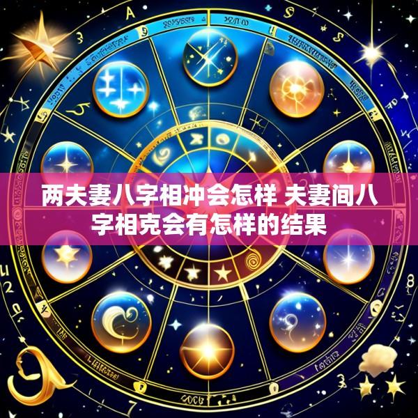 两夫妻八字相冲会怎样 夫妻间八字相克会有怎样的结果