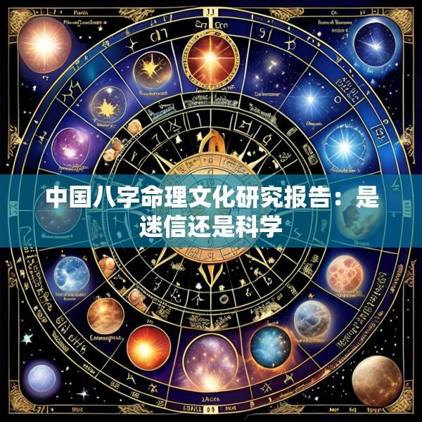 中国八字命理文化研究报告：是迷信还是科学