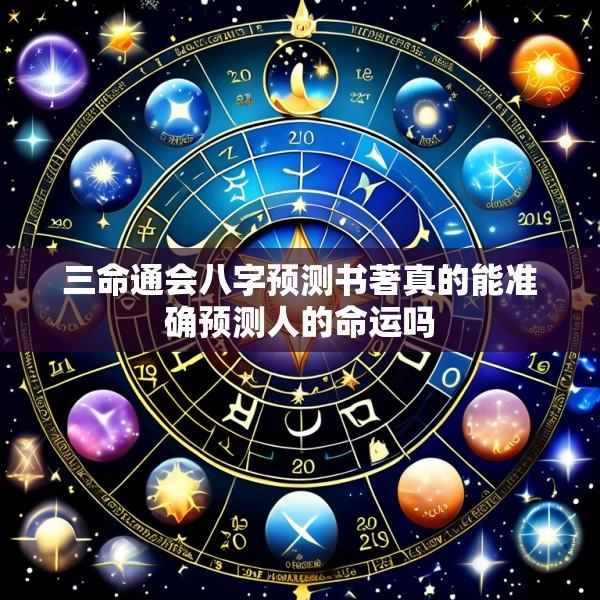 三命通会八字预测书著真的能准确预测人的命运吗