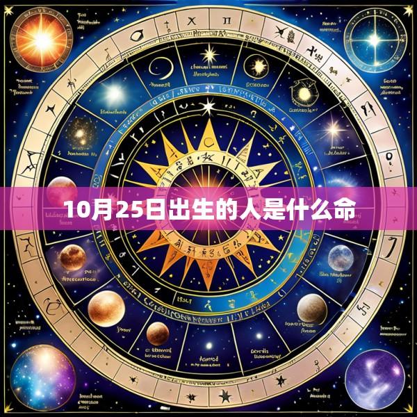 10月25日出生的人是什么命