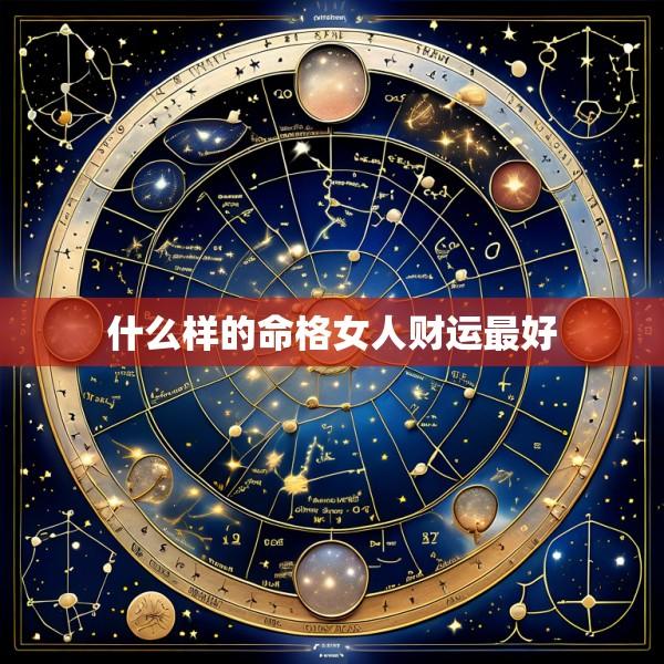 什么样的命格女人财运最好