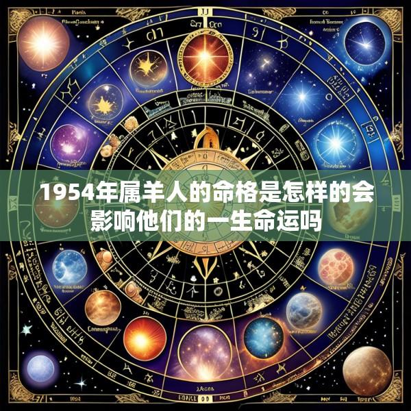 1954年属羊人的命格是怎样的会影响他们的一生命运吗