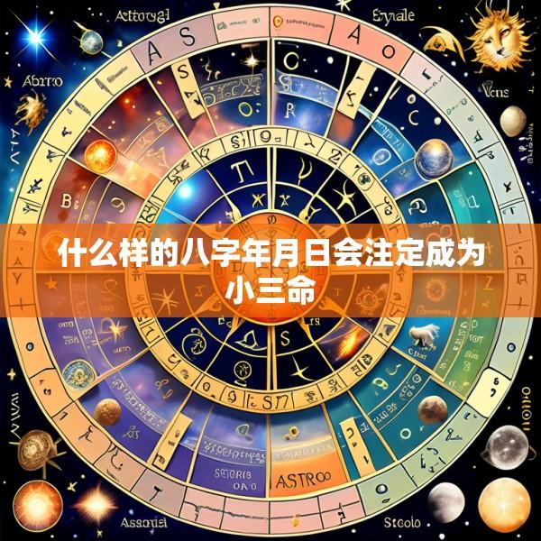 什么样的八字年月日会注定成为小三命