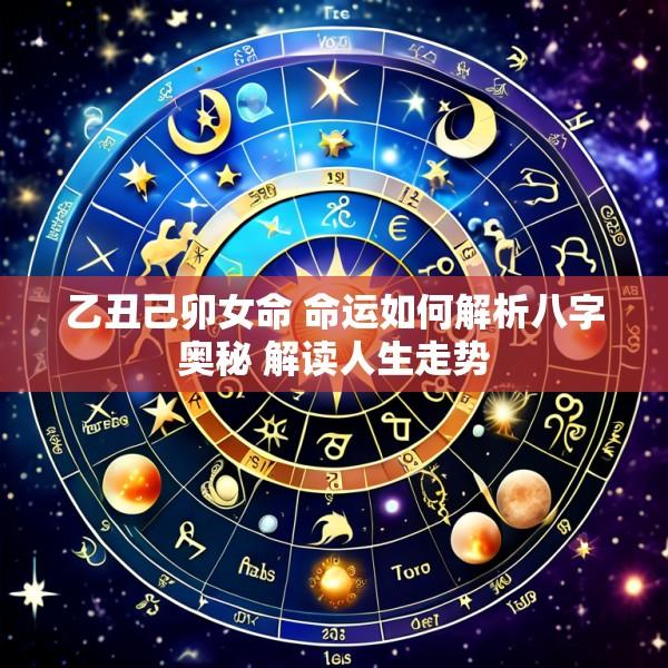 乙丑己卯女命 命运如何解析八字奥秘 解读人生走势