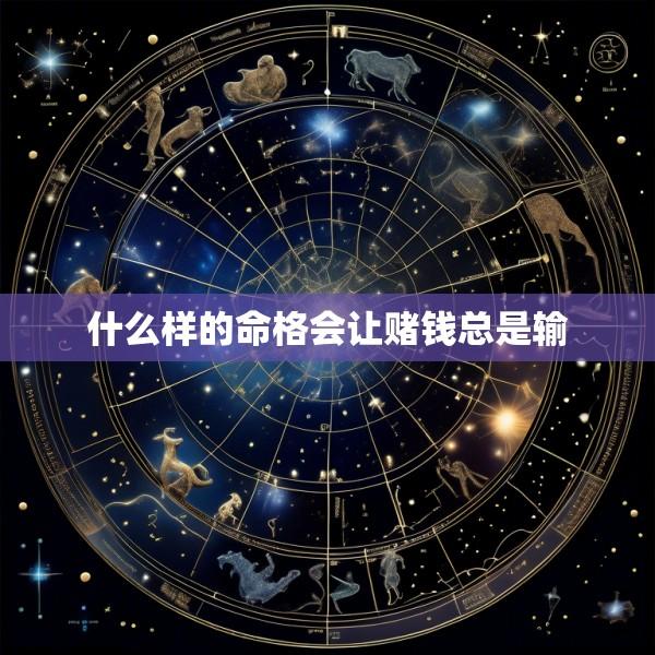 什么样的命格会让赌钱总是输
