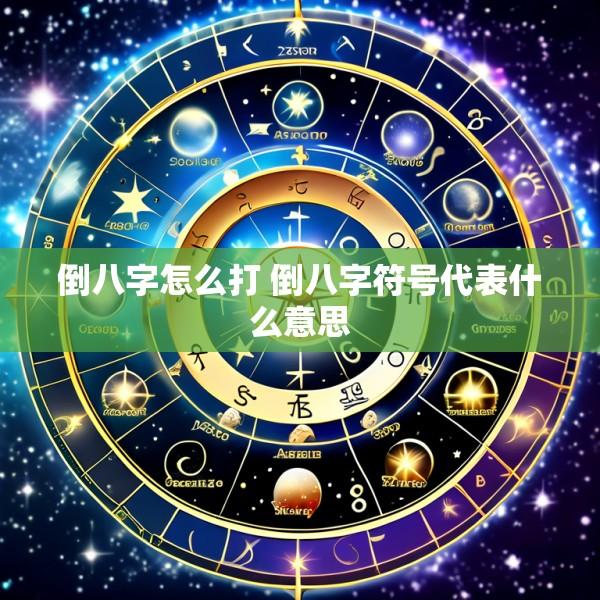 倒八字怎么打 倒八字符号代表什么意思
