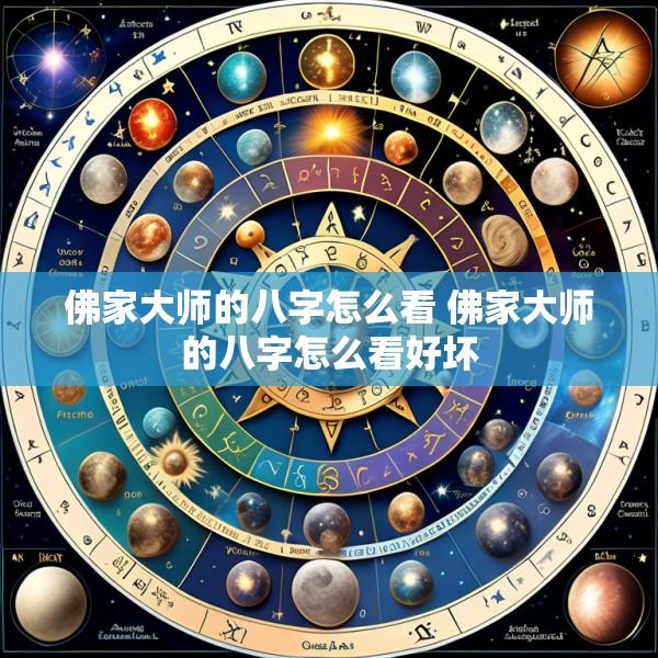 佛家大师的八字怎么看 佛家大师的八字怎么看好坏