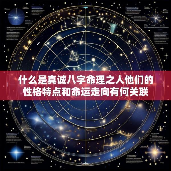 什么是真诚八字命理之人他们的性格特点和命运走向有何关联