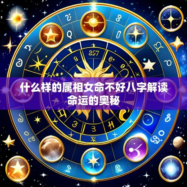 什么样的属相女命不好八字解读命运的奥秘