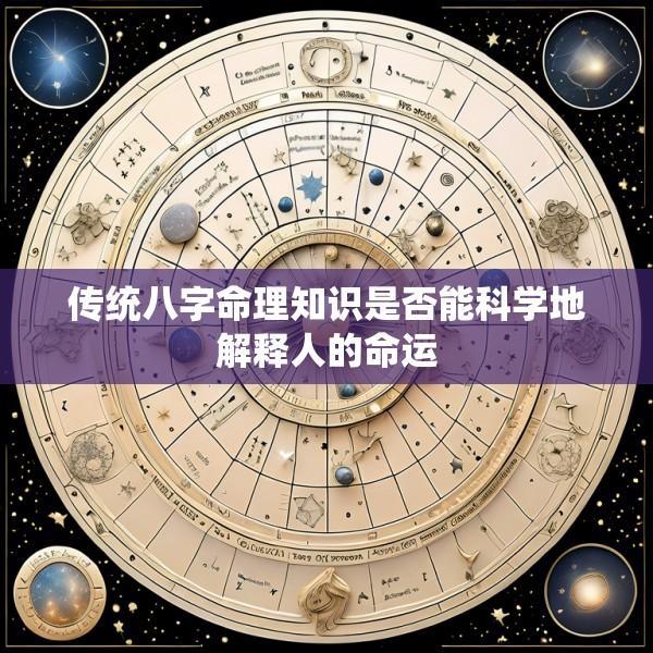传统八字命理知识是否能科学地解释人的命运