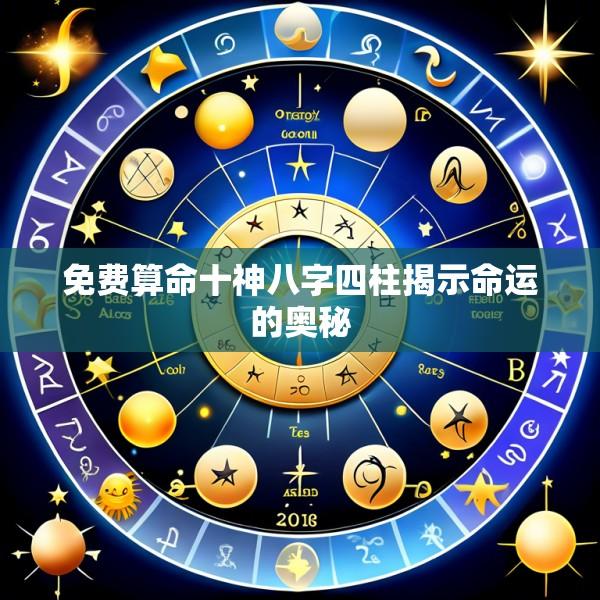 免费算命十神八字四柱揭示命运的奥秘