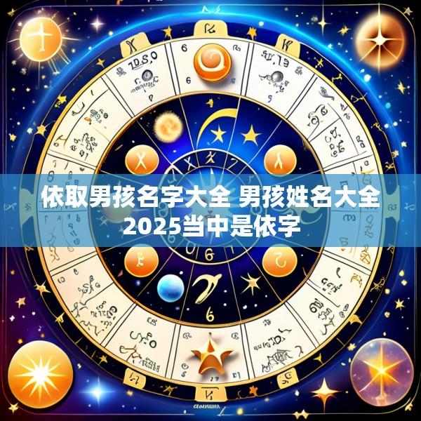 依取男孩名字大全 男孩姓名大全2025当中是依字