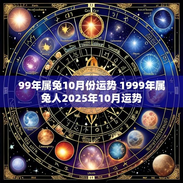 99年属兔10月份运势 1999年属兔人2025年10月运势