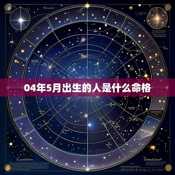 04年5月出生的人是什么命格