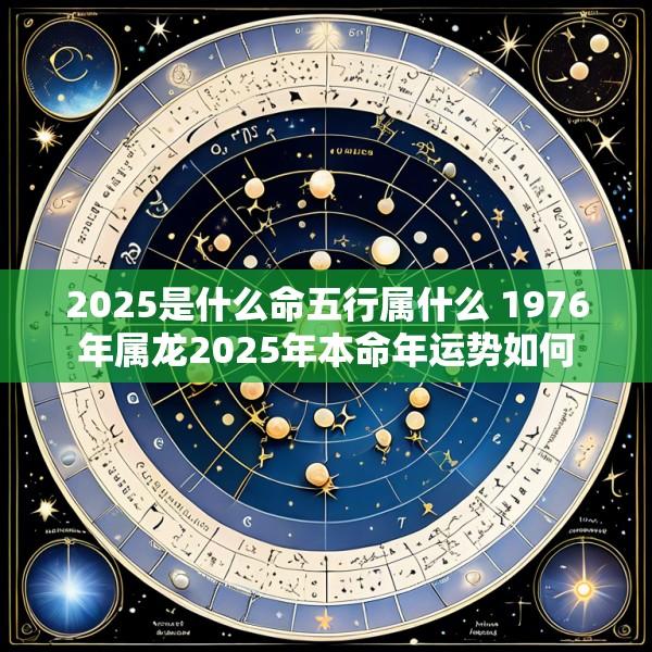 2025是什么命五行属什么 1976年属龙2025年本命年运势如何