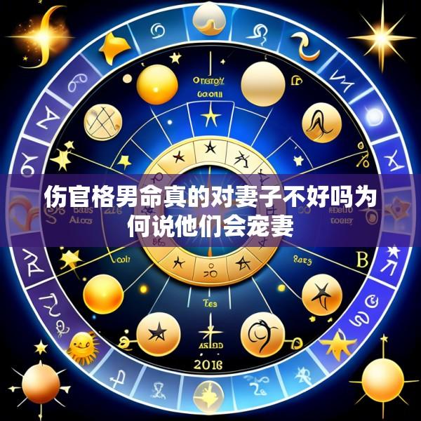 伤官格男命真的对妻子不好吗为何说他们会宠妻
