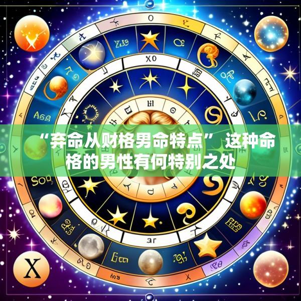 “弃命从财格男命特点” 这种命格的男性有何特别之处