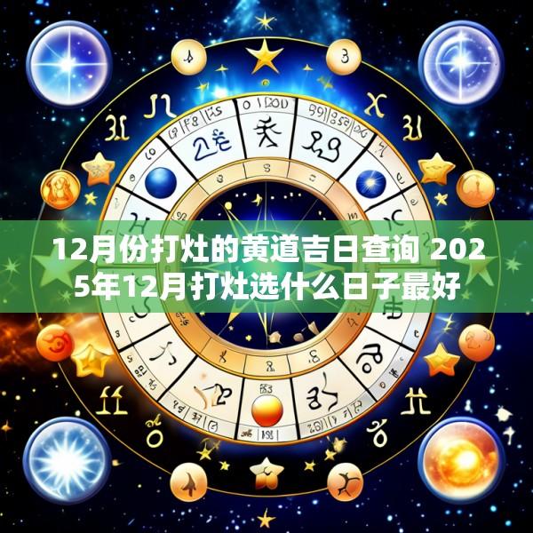 12月份打灶的黄道吉日查询 2025年12月打灶选什么日子最好