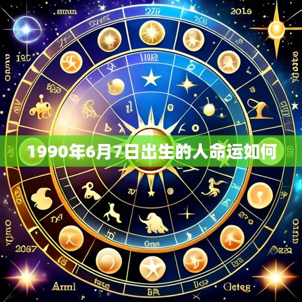 1990年6月7日出生的人命运如何