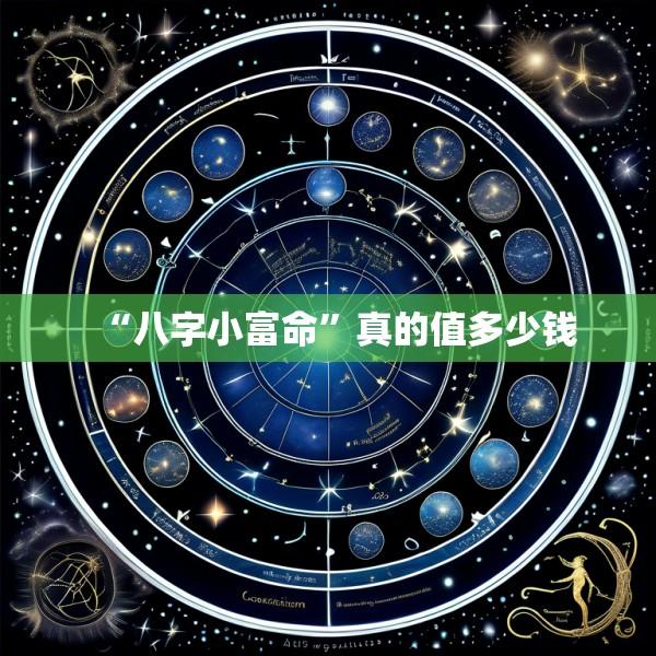 “八字小富命”真的值多少钱