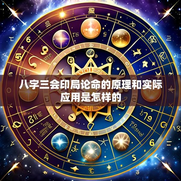 八字三会印局论命的原理和实际应用是怎样的