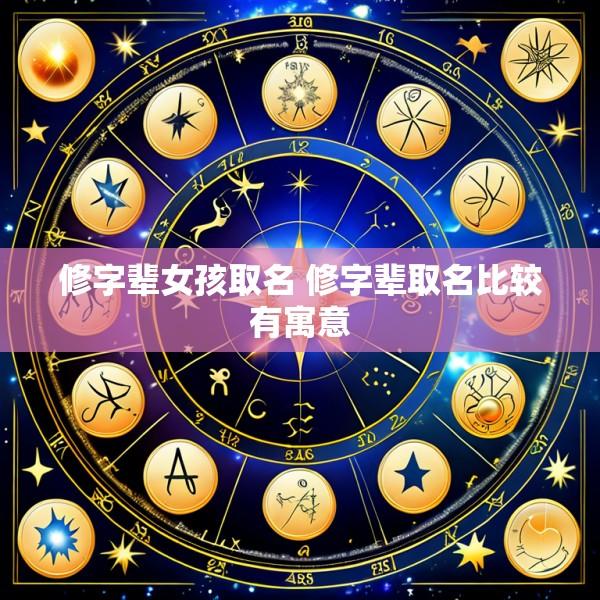 修字辈女孩取名 修字辈取名比较有寓意