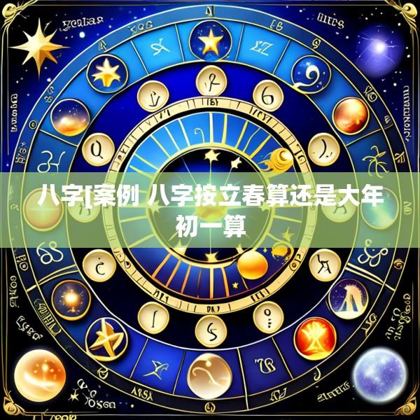 八字[案例 八字按立春算还是大年初一算