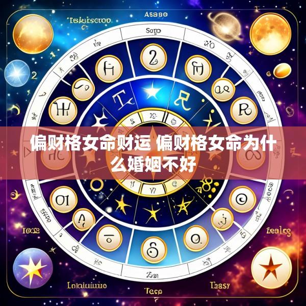 偏财格女命财运 偏财格女命为什么婚姻不好