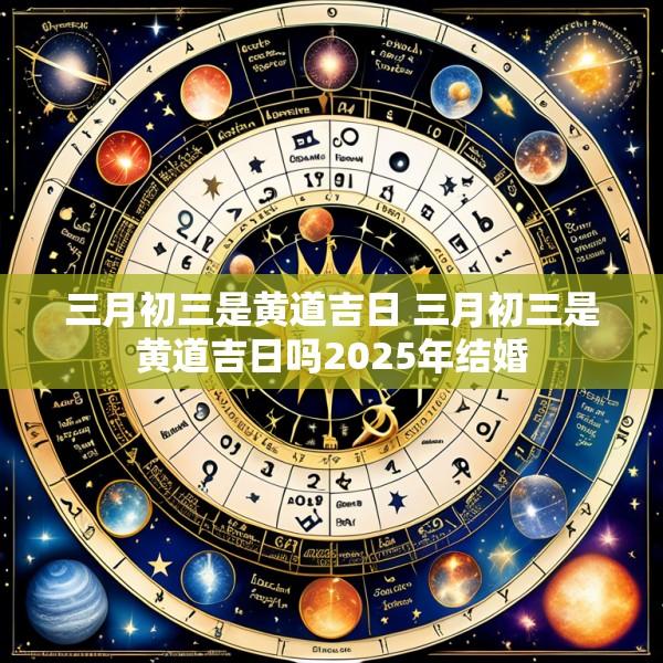 三月初三是黄道吉日 三月初三是黄道吉日吗2025年结婚
