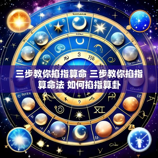三步教你掐指算命 三步教你掐指算命法 如何掐指算卦