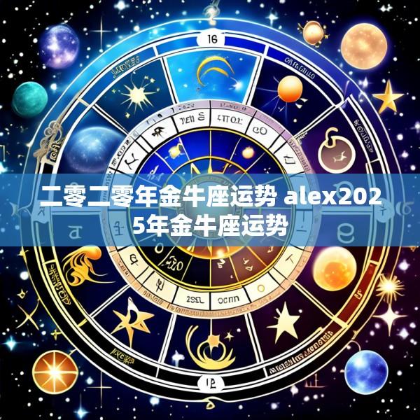 二零二零年金牛座运势 alex2025年金牛座运势