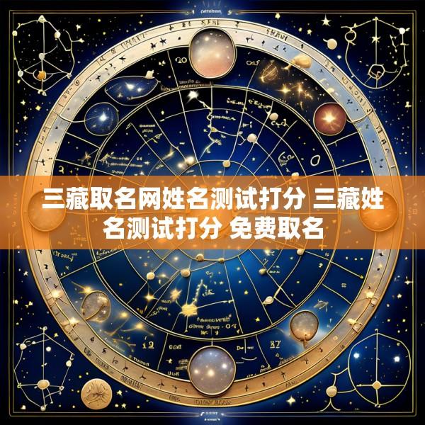 三藏取名网姓名测试打分 三藏姓名测试打分 免费取名
