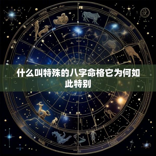 什么叫特殊的八字命格它为何如此特别